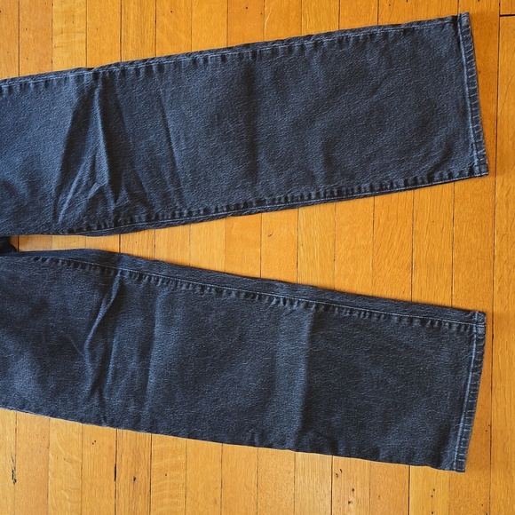 Madewell, The Perfect Vintage Wide-Leg Jean, Black, EUC, Women's 26 - Picture 9 of 16